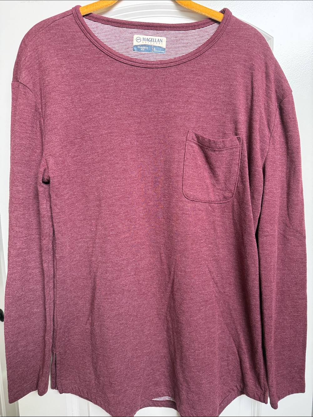 Magellan Outdoors Women's Long Sleeve Pocket Top - Heathered Mauve